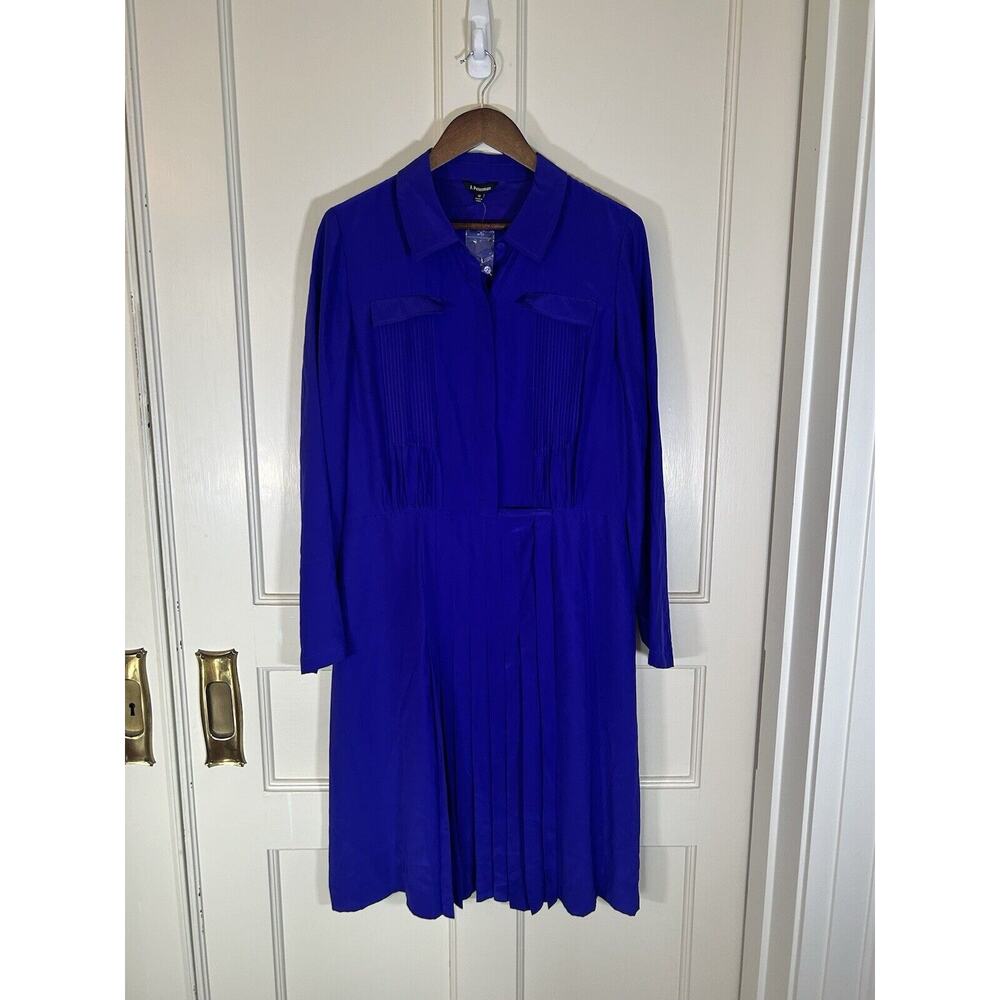 J. Peterman Cobalt Blue Midi Dress